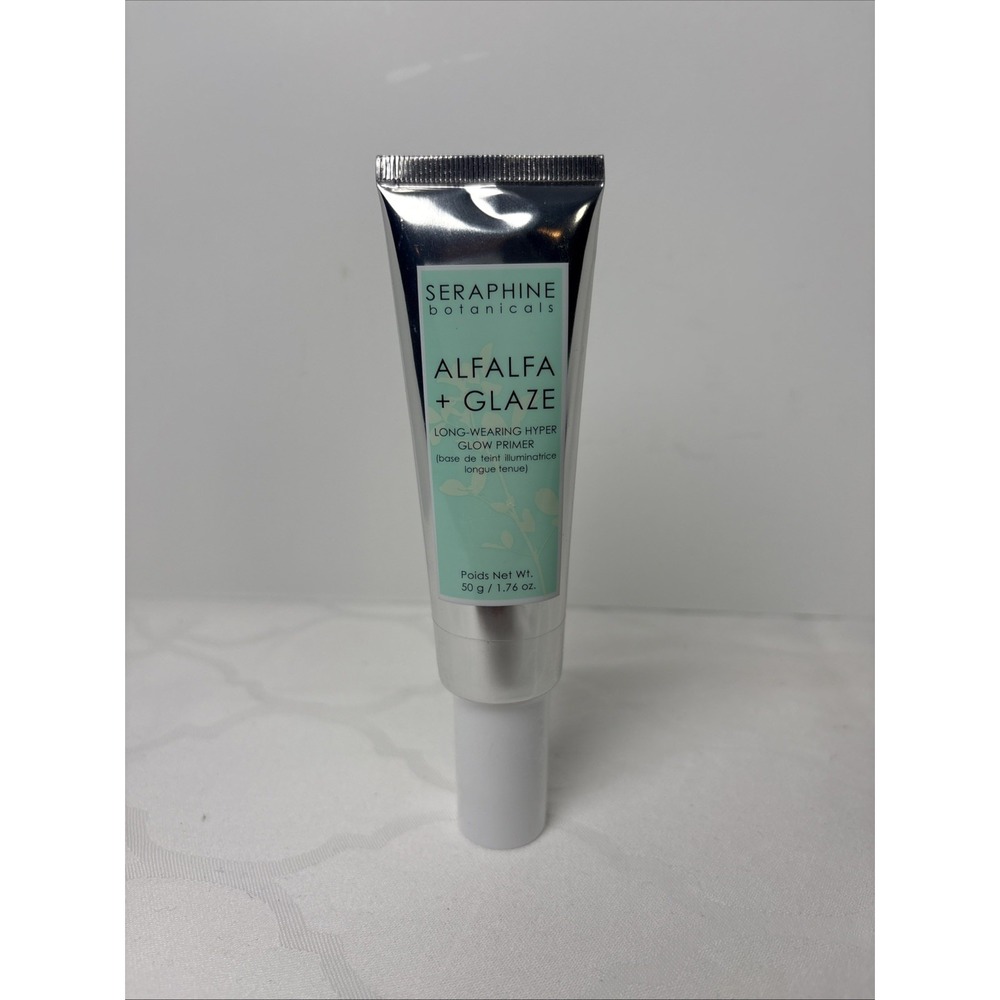 SERAPHINE BOTANICALS Alfalfa + Glaze - Long-Wearing Hyper Glow Primer New Sealed